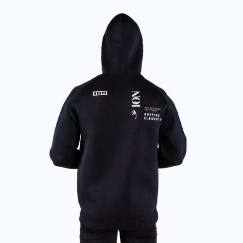 Hanorac cu glugă din neopren de 2 mm pentru bărbați ION Hoody Neo negru 48212-4106
