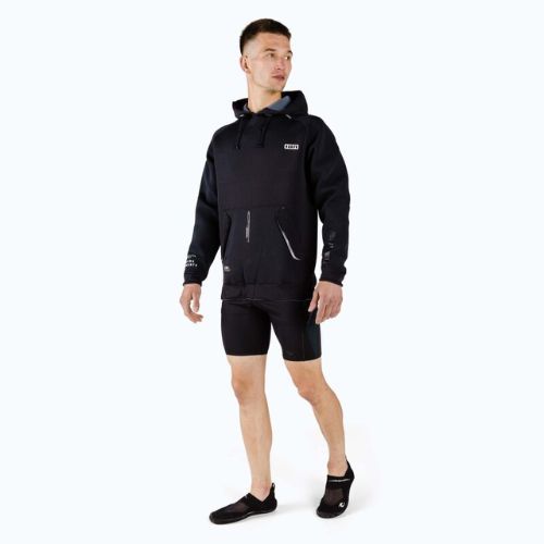 Hanorac cu glugă din neopren de 2 mm pentru bărbați ION Hoody Neo negru 48212-4106