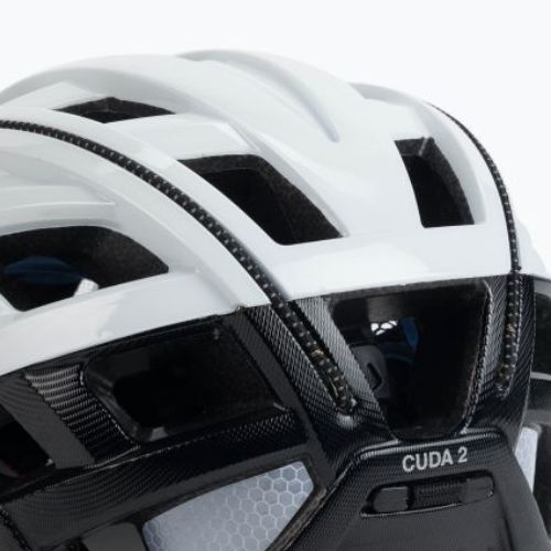 Cască de bicicletă pentru femei CASCO Cuda alb și negru 2 04.1607