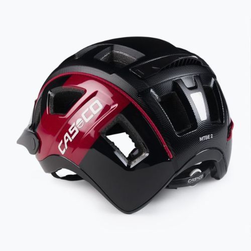Cască de biciclist CASCO MTBE 2 negru/roșu 04.1325