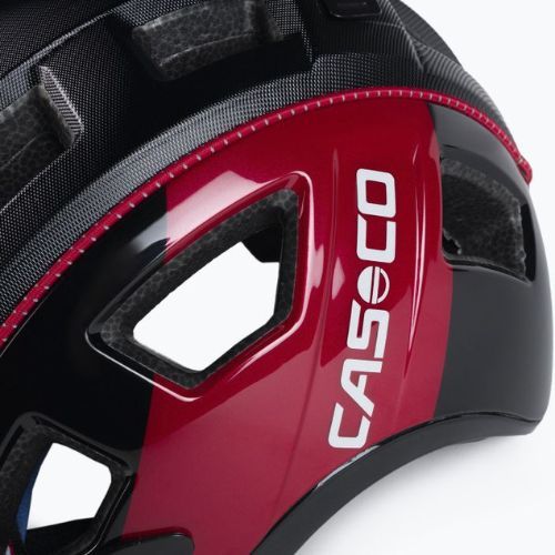 Cască de biciclist CASCO MTBE 2 negru/roșu 04.1325