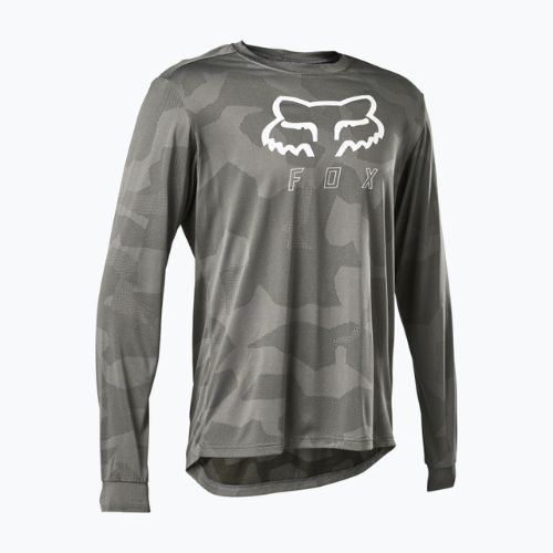 Tricou de ciclism pentru bărbați FOX Ranger Tru Dri gri LS 28863