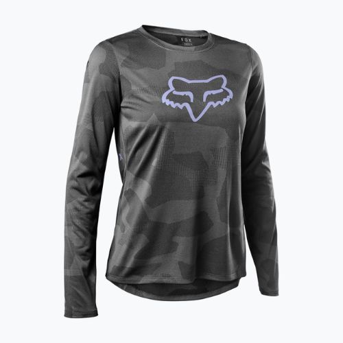 Tricou de ciclism pentru femei FOX Ranger Tru Dri LS gri 28969