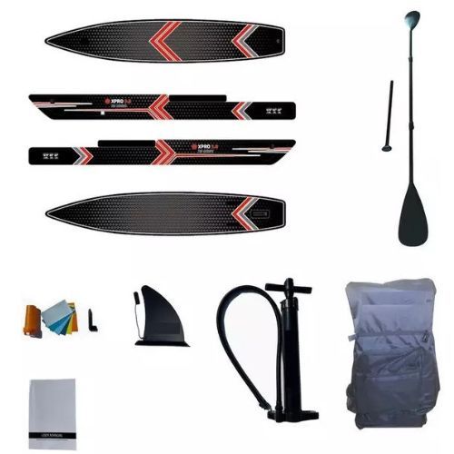 Kayak / SUP hibrid 1 persoană Pure4Fun Dual Purpose negru P4F160040