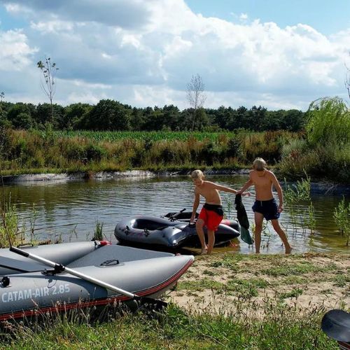 Ponton pentru 4 persoane Pure4Fun XPRO Catam-Air 285 gri P4F150090