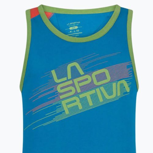 La Sportiva Tricou de cățărare pentru bărbați Tank cu dungi albastru H13623313