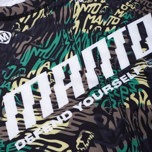 Tricou pentru bărbați MANTO Distort rashguard negru MNR509