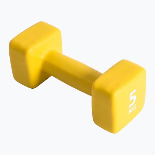 Halteră din neopren Pure2Improve 5 kg galben P2I201430