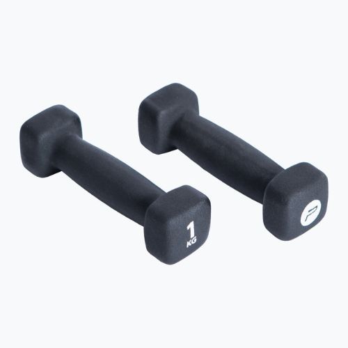 Gantere din neopren 1 kg Pure2Improve negru P2I201390