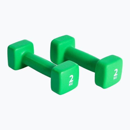Gantere din neopren 2 kg Pure2Improve verde P2I201400
