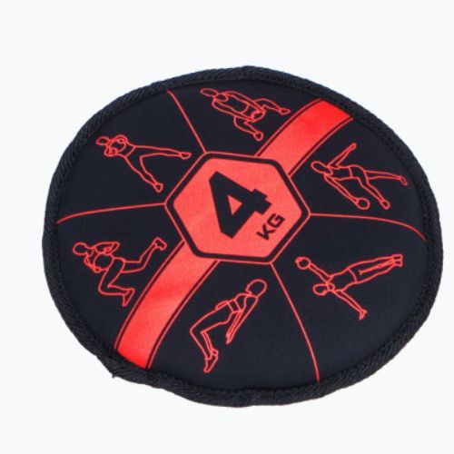 Sandbag 4 kg Pure2Improve Sandbell negru-roșu P2I201220