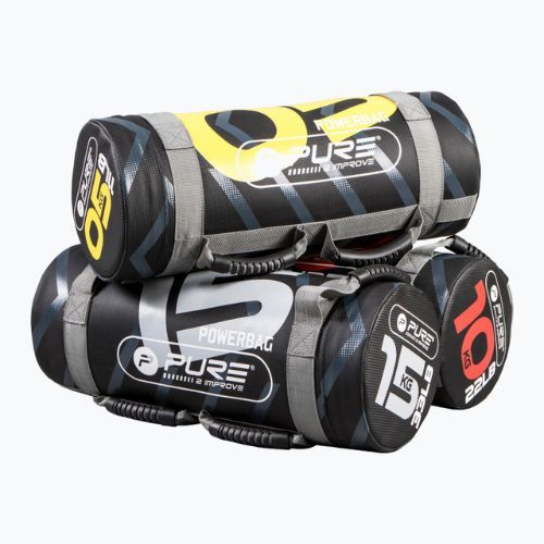 15 kg sac de box Pure2Improve Power Bag gri-negru P2I201730
