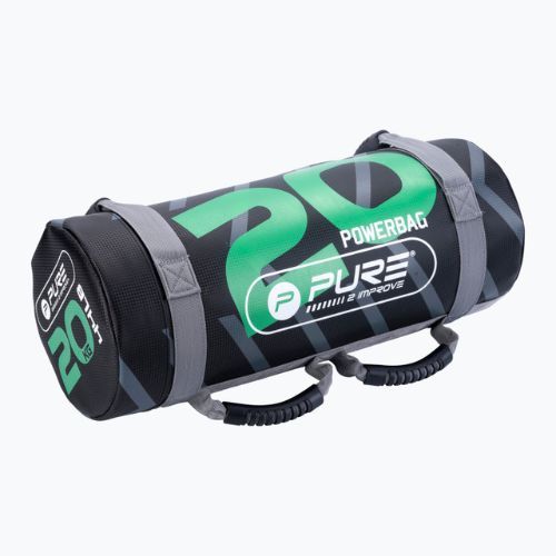 Pure2Improve Power Bag 20 kg sac de box negru-verde P2I202250