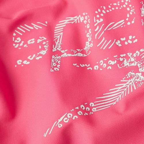 Costum de baie Speedo Logo Deep U-Back pentru femei, o singură bucată, roz 68-12369A657