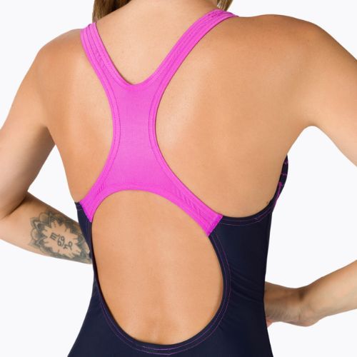 Speedo Medley Logo Medalist costum de baie dintr-o bucată pentru femei albastru marin 68-13474G722