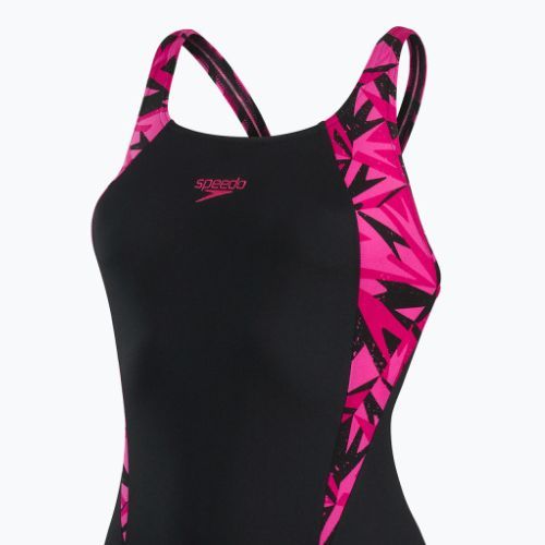 Speedo Hyperboom Splice Muscleback costum de baie o bucată pentru femei negru 68-13470G720