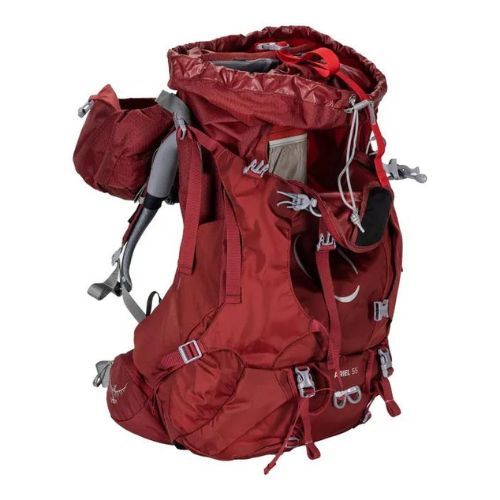 Rucsac de drumeție pentru femei Osprey Ariel 55 roșu 10002887