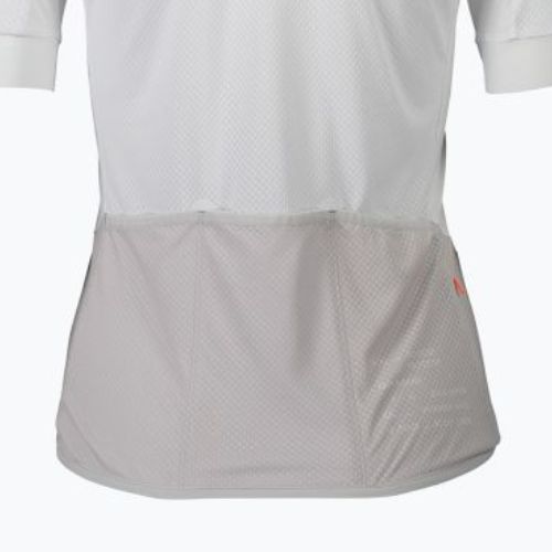 Tricoul de ciclism pentru femei POC Essential Road Logo hydrogen white/granite grey