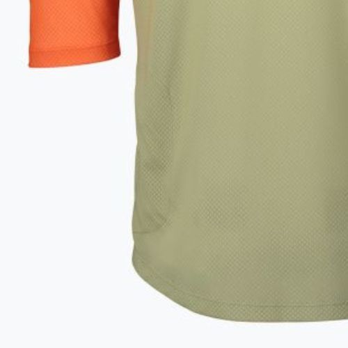 Tricoul de ciclism pentru bărbați POC MTB Pure 3/4 prehnite green/zink orange