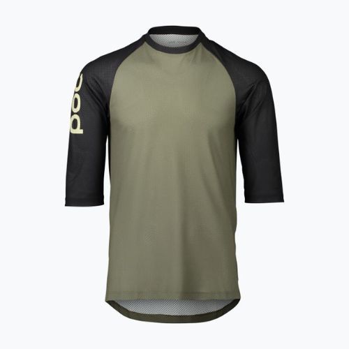 Tricoul de ciclism pentru bărbați POC MTB Pure 3/4 epidote green/uranium black