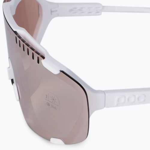 Ochelari de protecție pentru bicicletă POC Devour hydrogen white/clarity trail silver