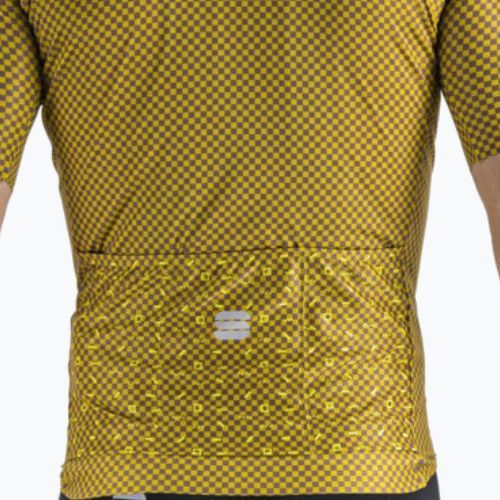 Sportful Checkmate tricou de ciclism pentru bărbați galben 1122035.371