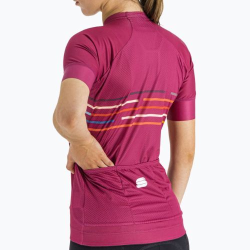 Sportful Vélodrome tricou de ciclism pentru femei roz 1121032.543