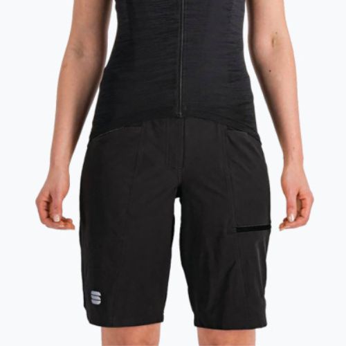 Pantaloni scurți de ciclism Sportful Giara Overshort negru pentru femei 1122033.002