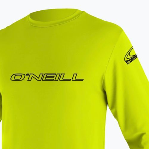 Cămașă de bărbați O'Neill Basic Skins LS Sun Shirt verde lime 4339