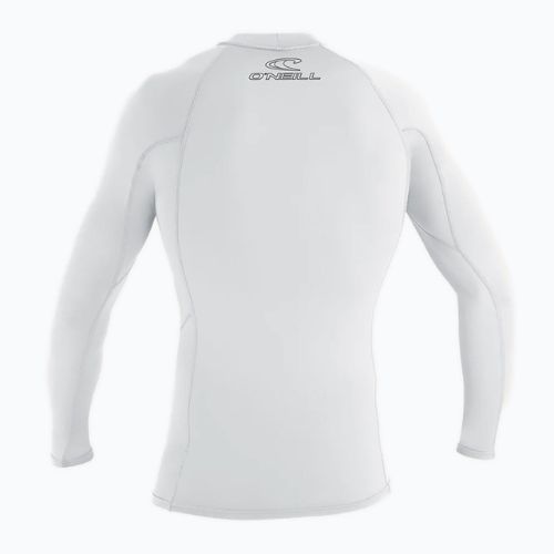 Tricou de surf pentru bărbați O'Neill Basic Skins LS Rash Guard alb 3342