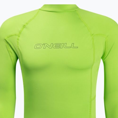 Surf cămașă O'Neill Basic Skins LS Rash Guard verde lime 3342