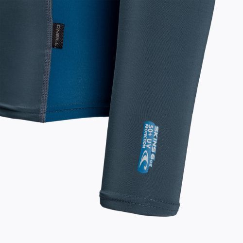 Tricou de surf pentru bărbați O'Neill Premium Skins LS Rash Guard albastru marin 4170B