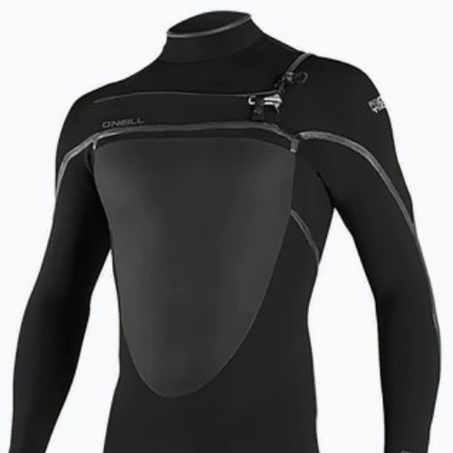 Costum de înot pentru bărbați 4/3+mm O'Neill Psycho Tech Chest Zip Full negru 5337