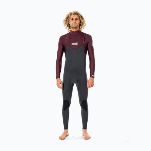 Costum de neopren pentru bărbați Rip Curl Dawn Patrol 4/3mm gri-maroon WSM9CM