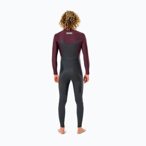 Costum de neopren pentru bărbați Rip Curl Dawn Patrol 4/3mm gri-maroon WSM9CM