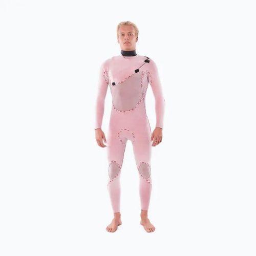 Costum de baie Rip Curl Flashbomb 4/3 mm pentru bărbați negru/gri WSTYNF