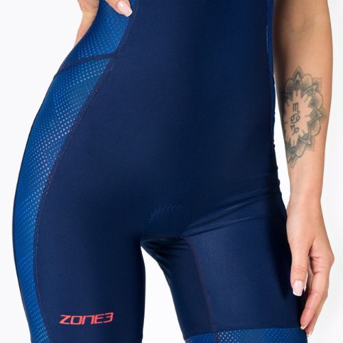 Costum de triatlon pentru femei Zone3 Activate albastru marin TS20WREV103