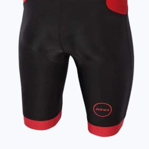 Costum de triatlon pentru bărbați Zone3 Aquaflo Fullzip negru TS20MAQPS101