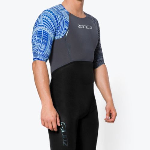 Costum de triatlon pentru bărbați Zone3 Kona Target albastru SS18MWTC101