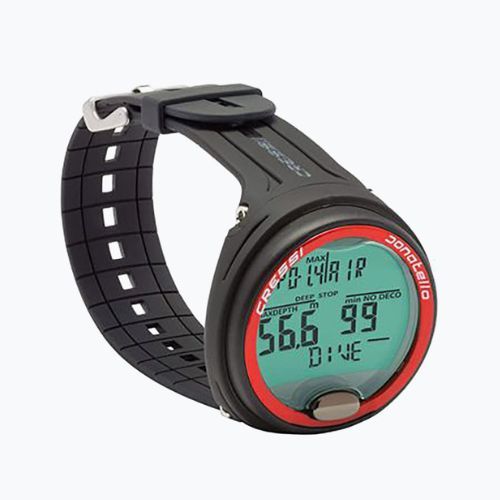 Cressi Donatello Calculator de scufundări negru/roșu KS860058