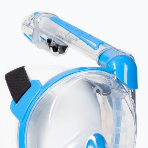 Cressi Duke Dry Mască completă pentru snorkelling albastru XDT000020