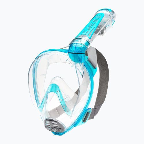 Mască Cressi Duke Dry Full Face pentru snorkelling Turquoise XDT000025