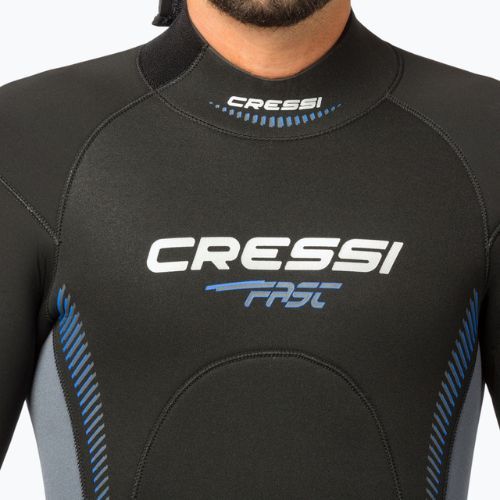 Costum de scufundări pentru bărbați Cressi Fast Monopiece 7mm negru LR108703