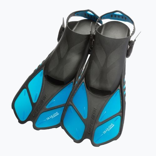 Set de scufundări Cressi Duke + Bonete Net Bag mască completă + aripioare albastru SE726301