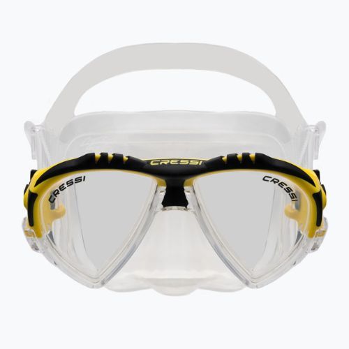 Set de scufundări Cressi Matrix + mască Gamma + snorkel galben DS302504