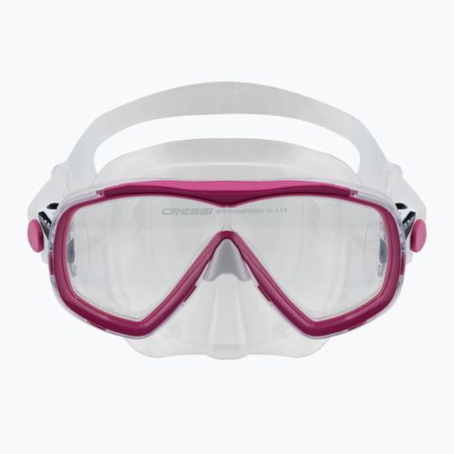 Set de scufundări Cressi Mini Palau Bag copii mască + snorkel + aripioare roz CA123129