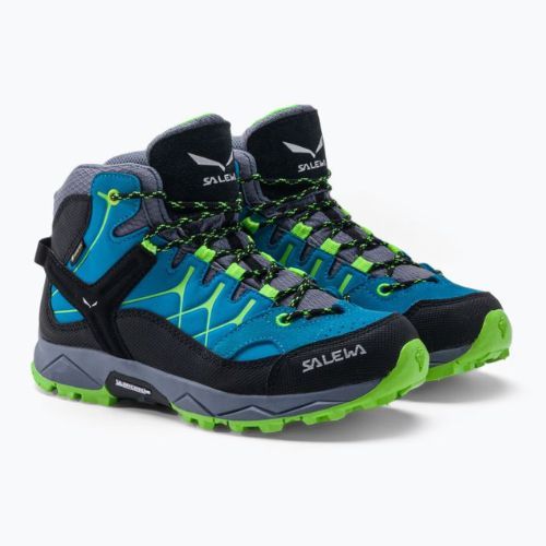 Cizme de trekking pentru copii Salewa Alp Trainer Mid GTX albastru 00-0000064010