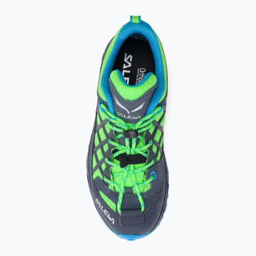 Salewa Wildfire cizme de trekking pentru copii albastru-verde 00-0000064007