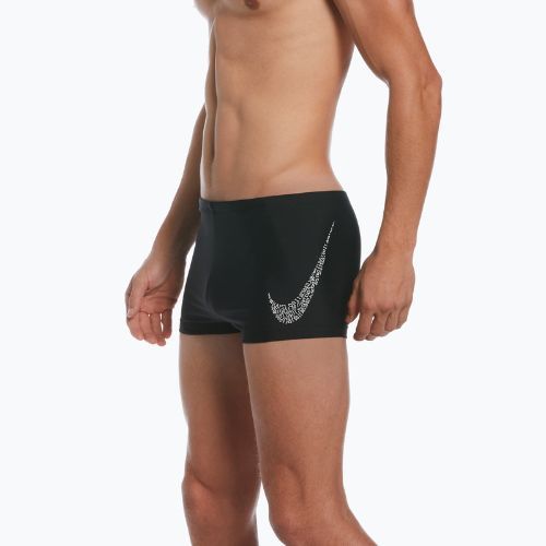 Costume de baie cu picior pătrat Nike Jdi Swoosh Square Leg pentru bărbați, negru NESSC581
