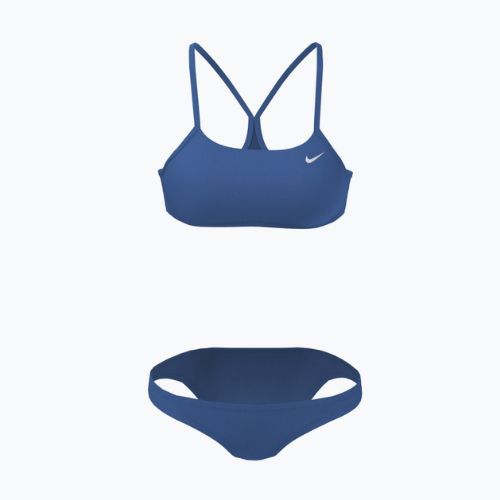 Costum de baie din două piese pentru femei Nike Essential Sports Bikini albastru NESSA211-442